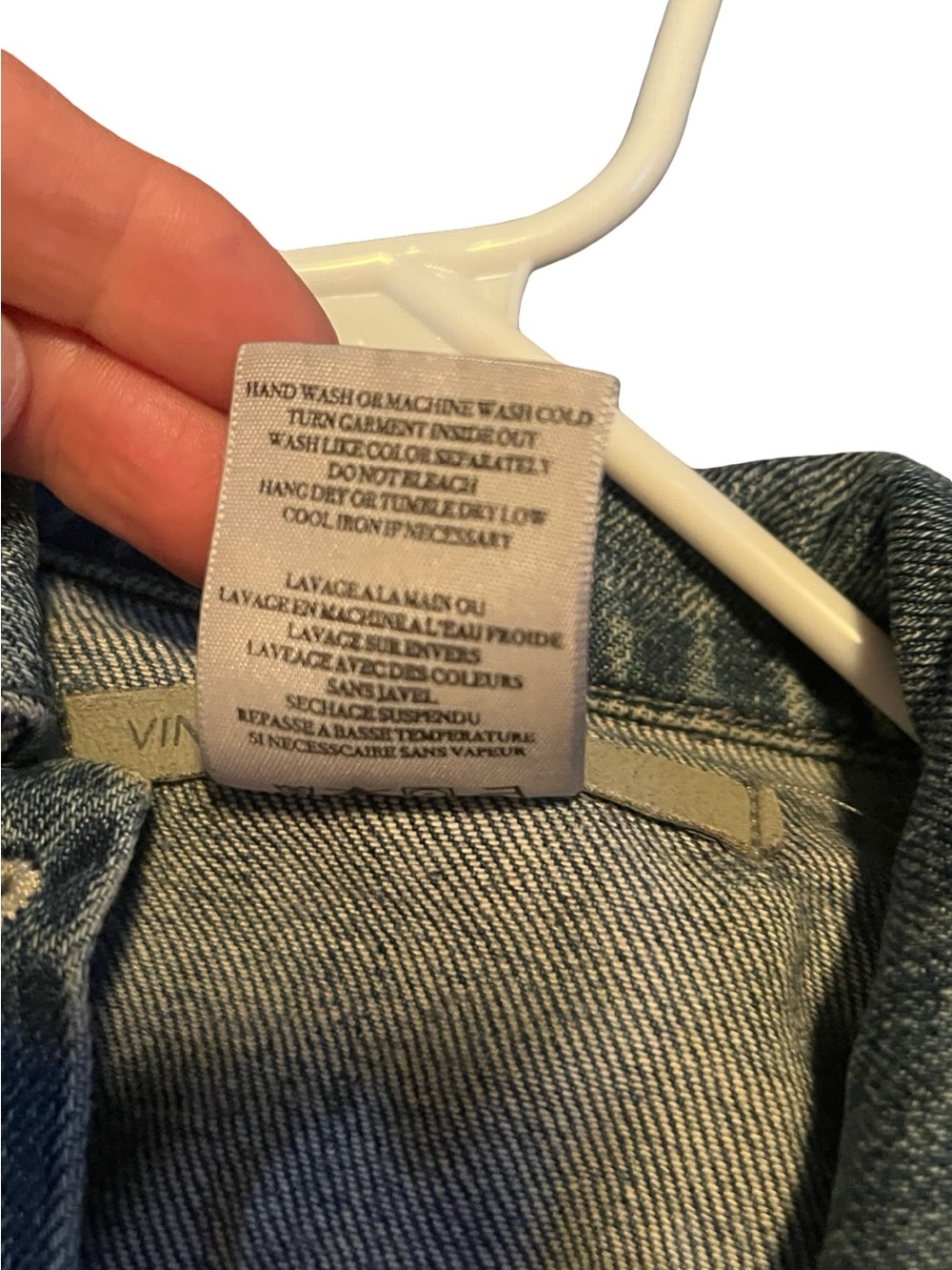 Vince Medium Wash Denim Trucker Jacket Size Small- Huge Discount! - Picture 5 of 5